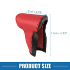 Gear Shift Lever Cover for Honda CR-V (2017–2022) Black Red Faux Leather