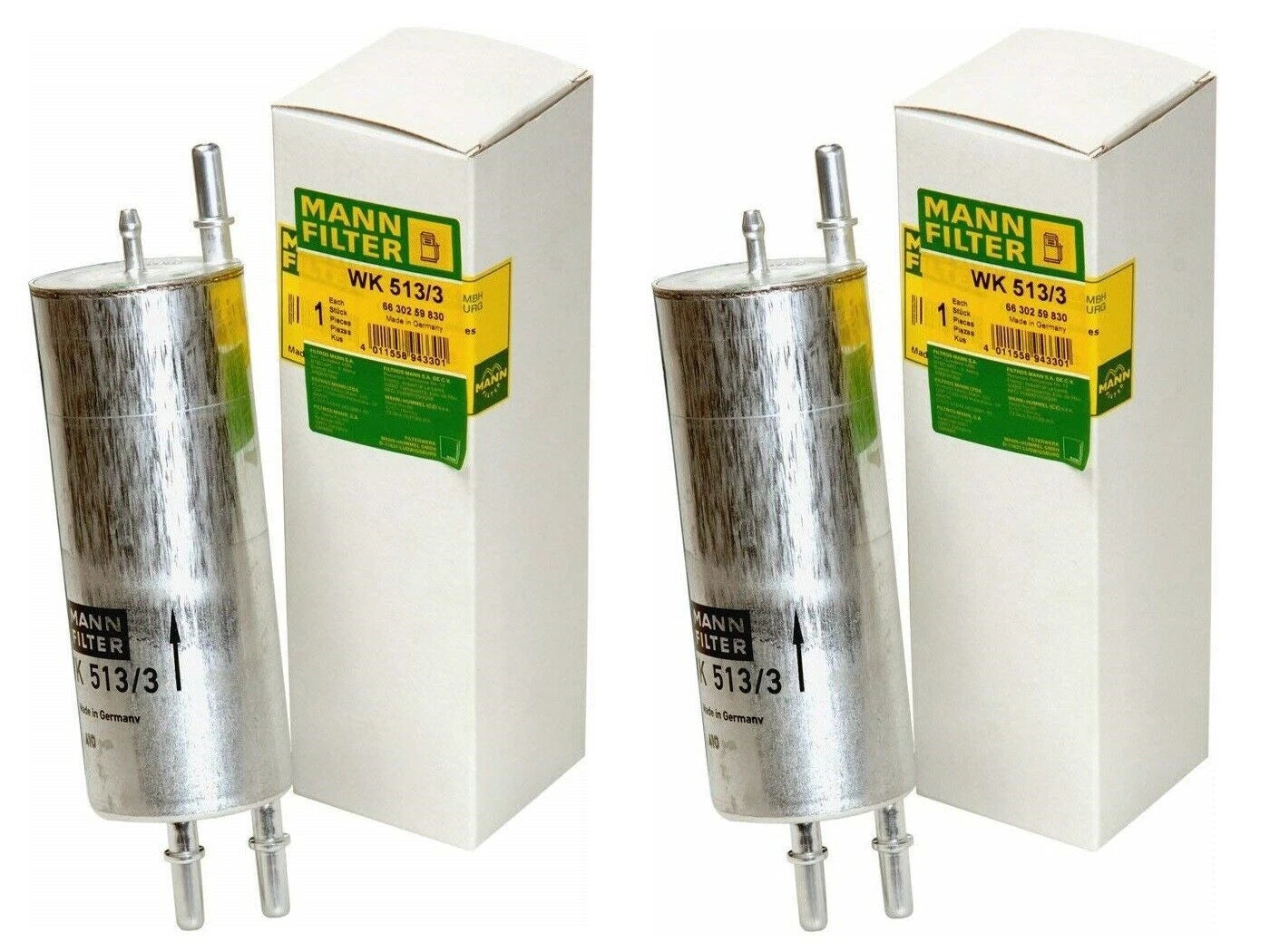 Set of 2 Fuel Filters & Regulators Mann WK5133 for BMW E53 X5 (2000–2006)