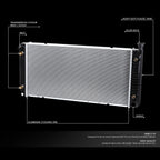 Aluminum Radiator for Chevy GMC C/K Suburban 5.0/5.7/7.4 (1992–2000) DPI 1693