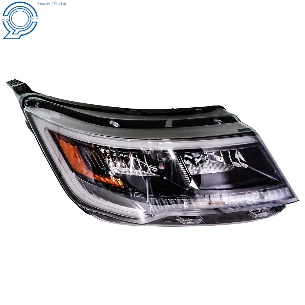 Halogen Headlight for Ford Explorer Sport (2016-2018) with LED DRL Black Housing