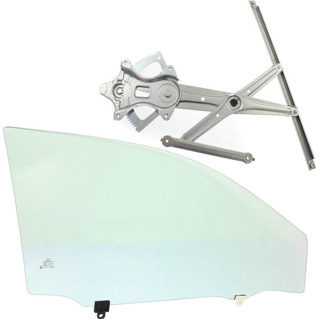 Front Passenger Right Door Glass for Toyota Corolla (2009–2013)