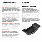 Center Console Storage Box Organizer for Dodge Challenger (2015-2024)