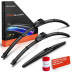 Set of 3 Windshield Wiper Blades for Ford Edge (2007–2023)