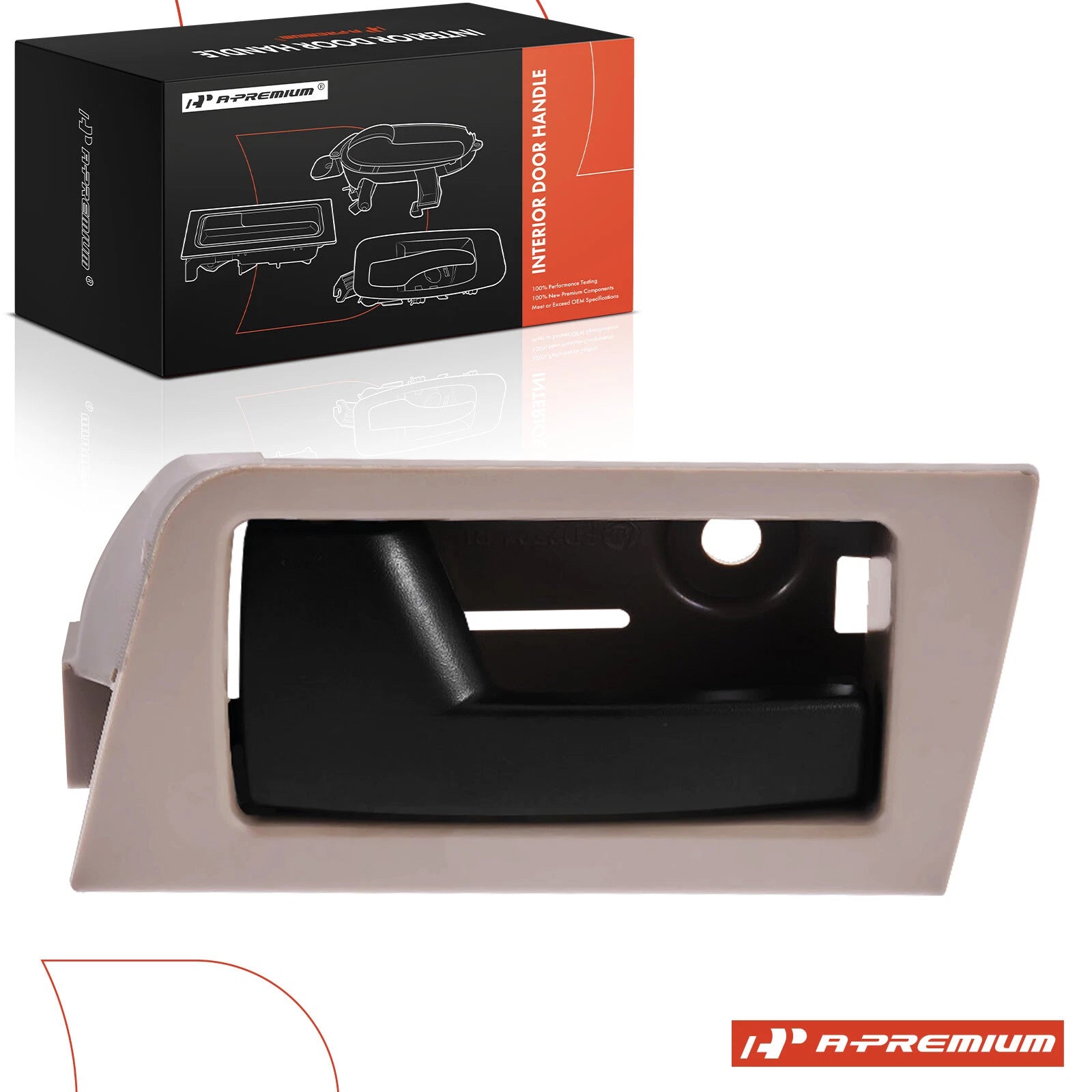 Rear Driver Interior Door Handle for Ford Focus (2008–2010) Black Chrome