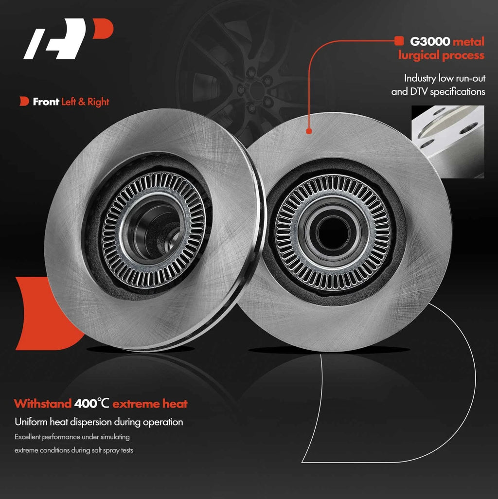 Front Disc Brake Rotors & Ceramic Pads for Ford Ranger (2003-2008)