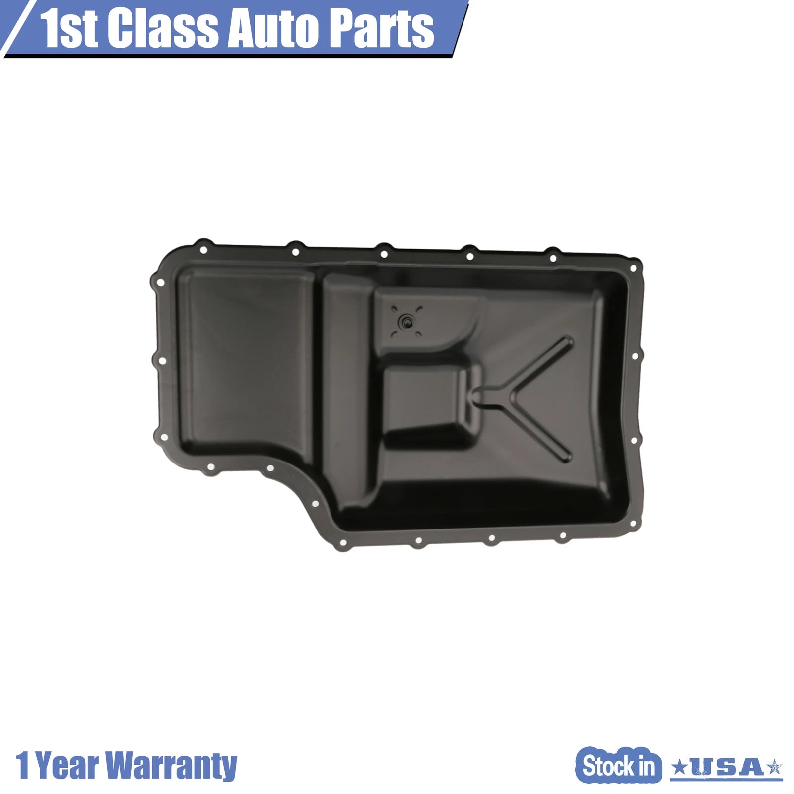 Transmission Oil Pan with Drain Plug for Ford F-250 F-350 F-450 F-550
