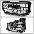 Black Front Bumper Mesh Grille for GMC Sierra 1500 (2016-2018)