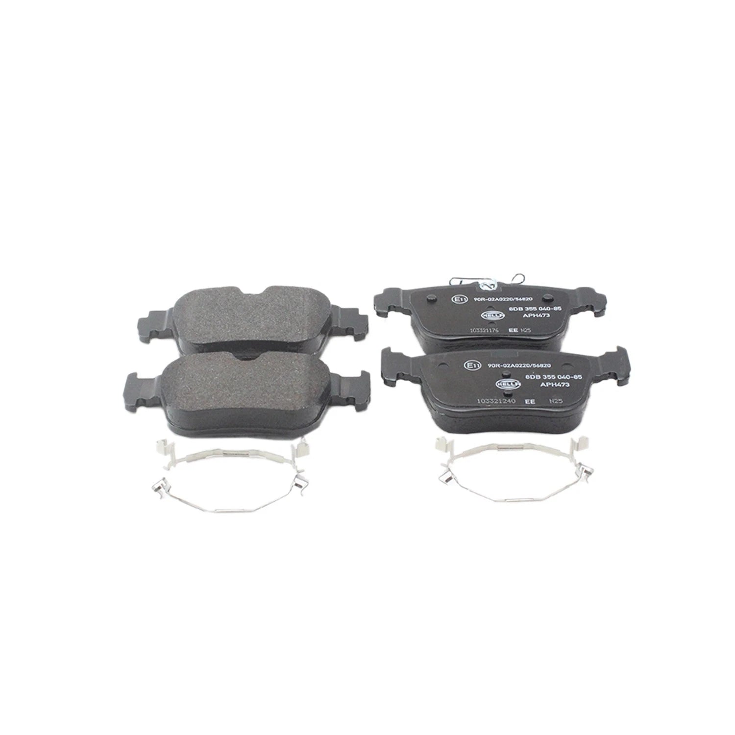Set of 4 Hella Pagid Rear Disc Brake Pads for Volkswagen GTI, Golf R (2022–2024)
