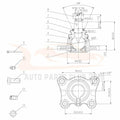 Set of 4 Ball Joints for Toyota 4Runner (1989–1995)