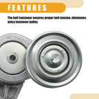 Belt Tensioner Pulley for Honda Civic 2006-2011 - Silver Tone