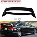 Rear Trunk Spoiler Wing Lip for Honda Civic Sedan (2006–2011) Black ABS