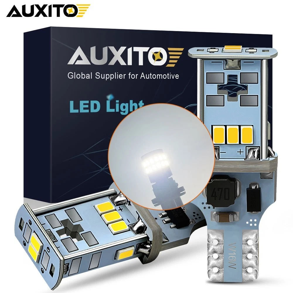 2x Canbus LED Bulbs for Car Backup Reverse Light 912 921 T15 W16W
