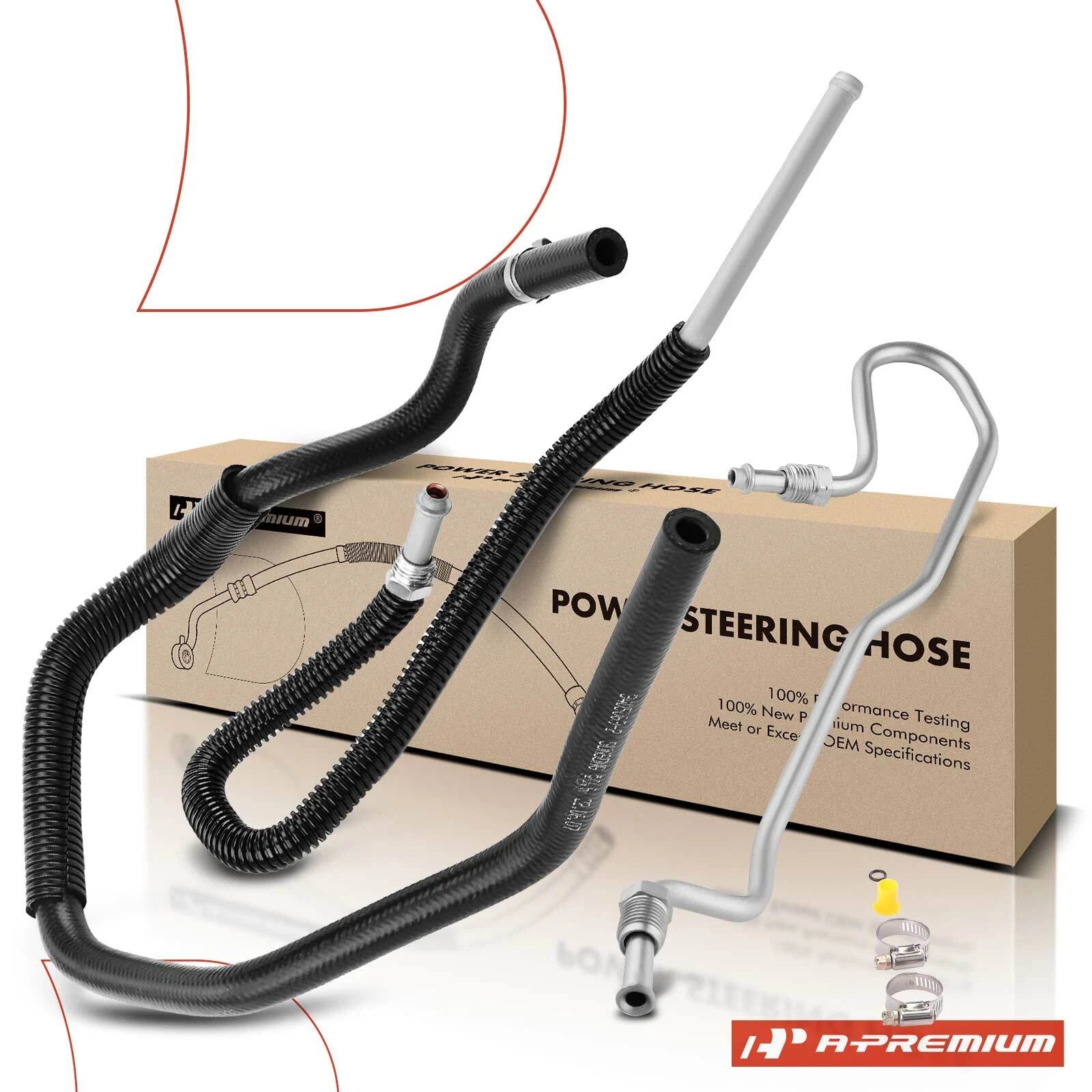 2X Power Steering Pressure and Return Line Hose for Mitsubishi Eclipse (1995–2005)