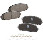 Set of 4 Front Ceramic Brake Pads for Jeep Cherokee (2014–2019)