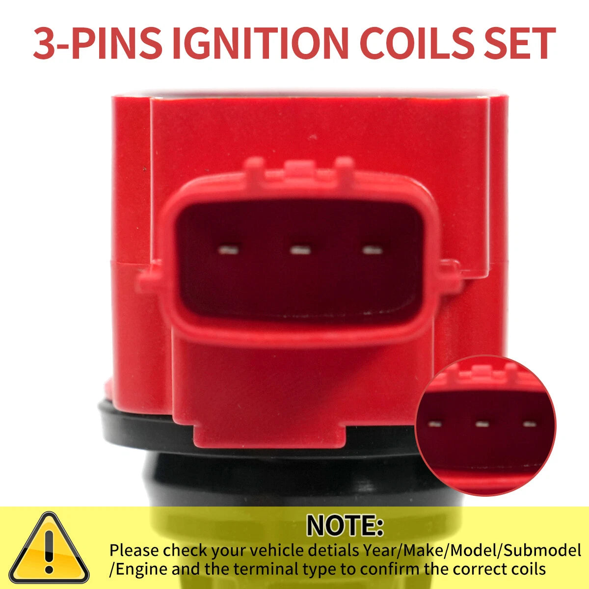 Red Ignition Coil for Infiniti EX35 FX35 Q50 QX60 Q70 Quest Pathfinder Maxima 350Z (2007–2021) UF550