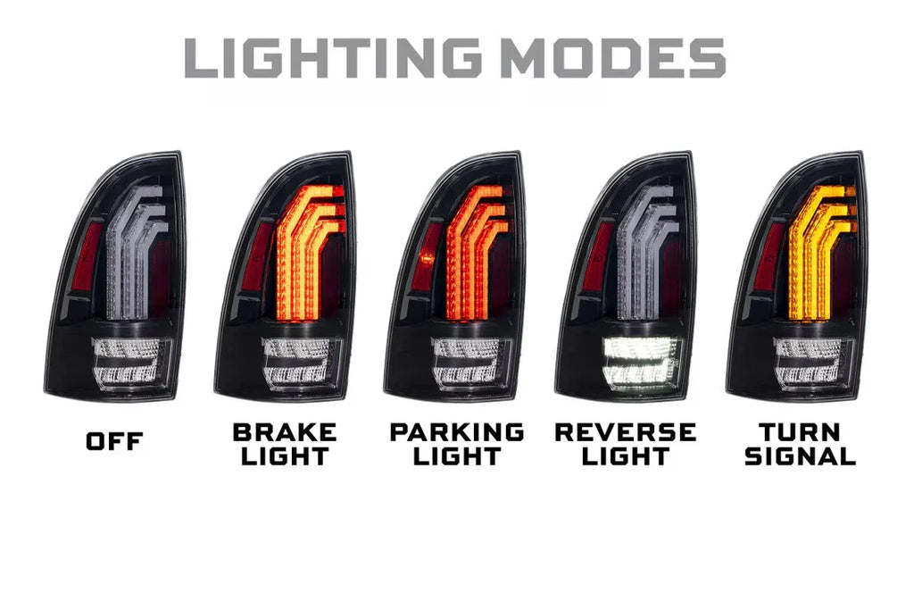 Morimoto XB LED Black Tail Lights for Toyota Tacoma (2005–2015)