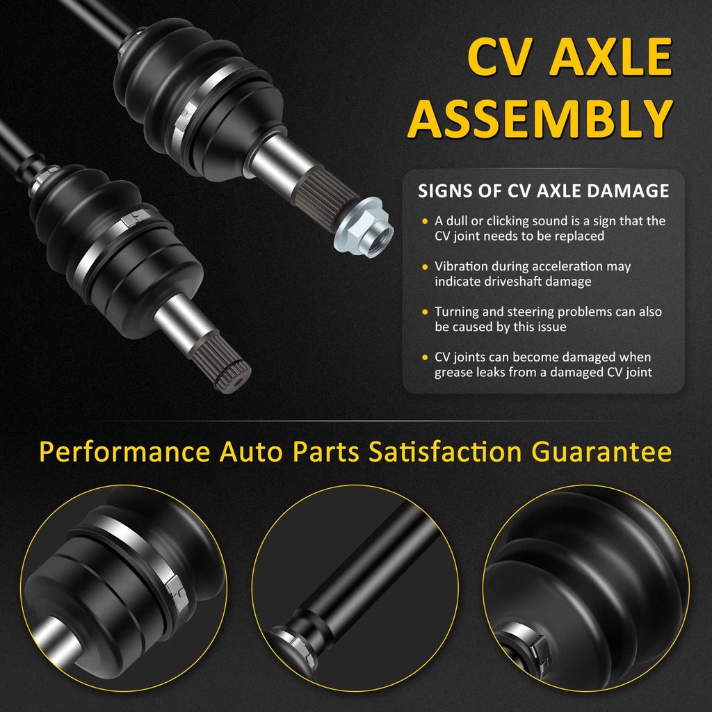 2X CV Axle Shaft Assembly for Yamaha Grizzly 700 (2016–2022)