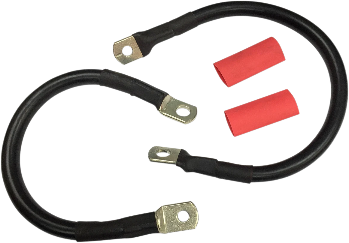 Set of 2 Black Battery Cables for Harley-Davidson ST ('89–'08) E25-0091B-D1