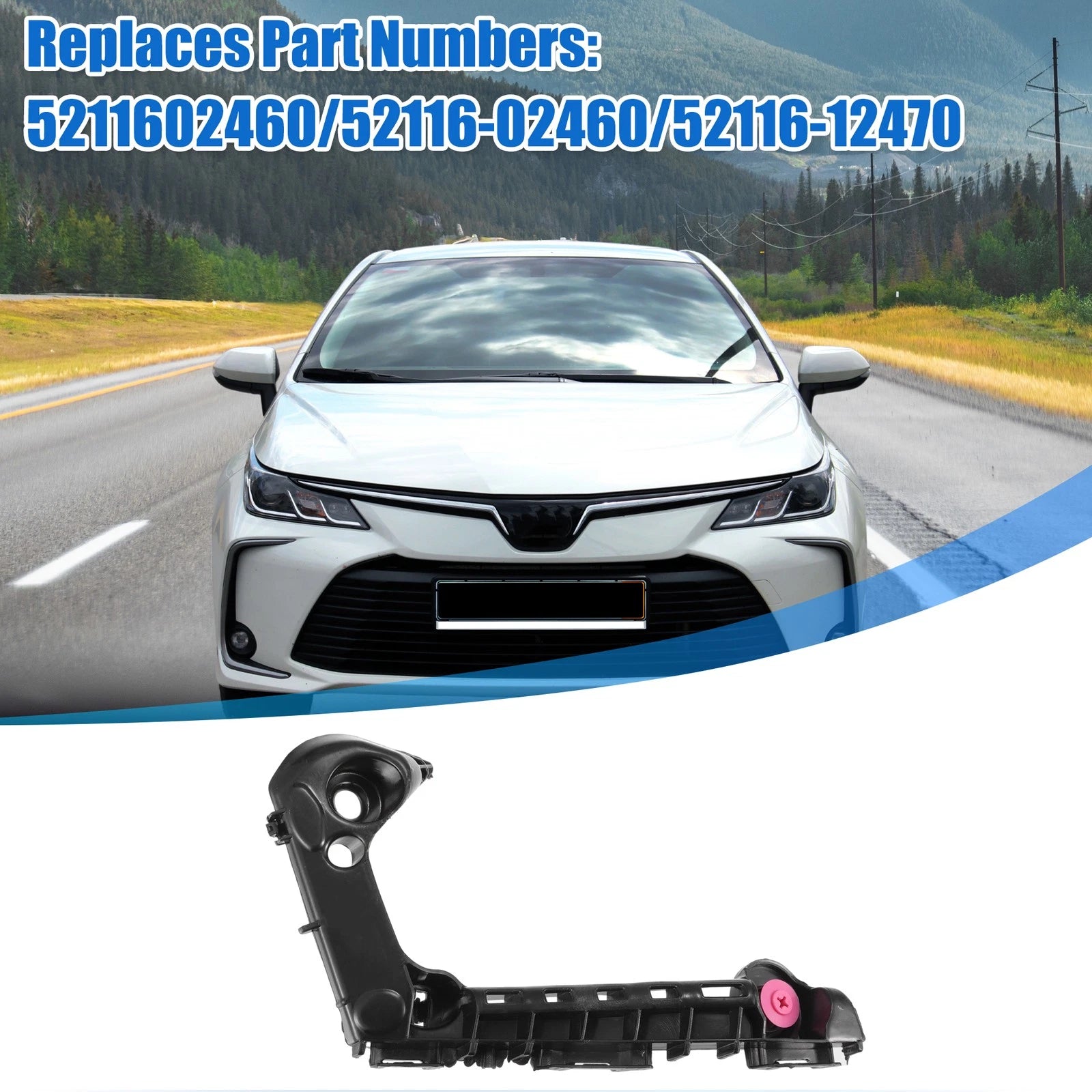 Bumper Bracket Side Retainer for Toyota Corolla (2019–2023) No. 52116-02460