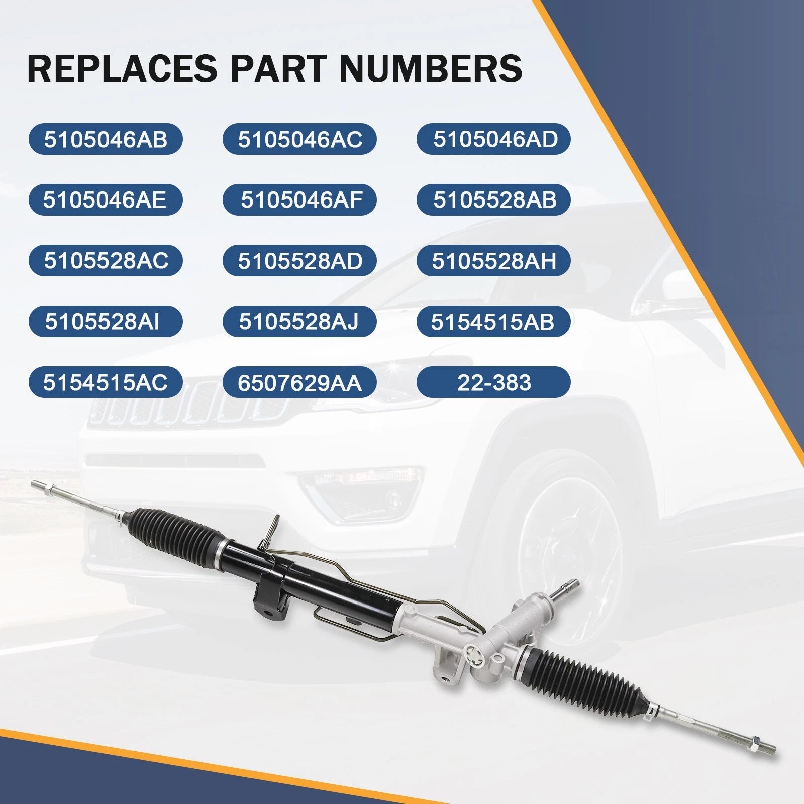 Power Steering Rack & Pinion Assembly for Caliber Compass Patriot (2007-2012)