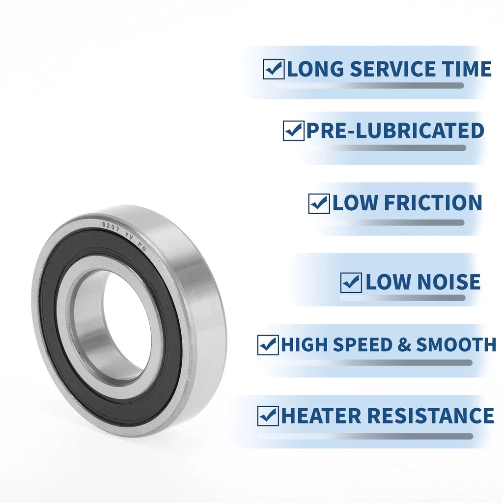 6207VV Deep Groove Ball Bearing for Scooter Skateboard Wheel (P0)