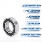 6207VV Deep Groove Ball Bearing for Scooter Skateboard Wheel (P0)