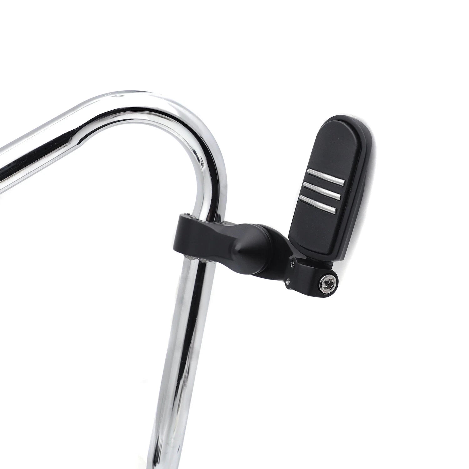 Streamliner FootPeg Set for 1.25" Engine Guard (2.5" Short Adjustable Mount)