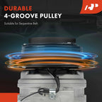 A/C Compressor with Clutch for Toyota Corolla and Geo Prizm (1989–1997)