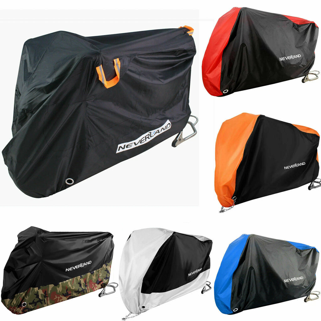 M-4XL Waterproof Motorbike Cover for Motorcycles (Heavy Duty, UV Protect)