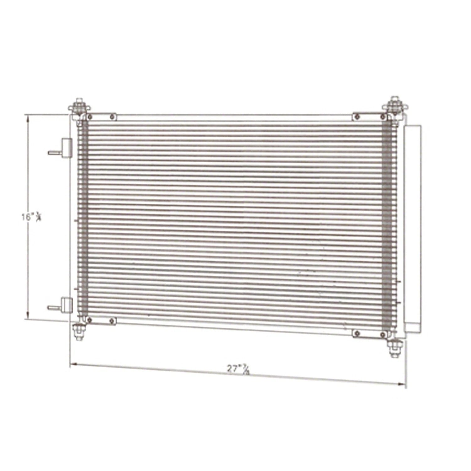 Replacement A/C Condenser for 2007–2015 Mazda CX9