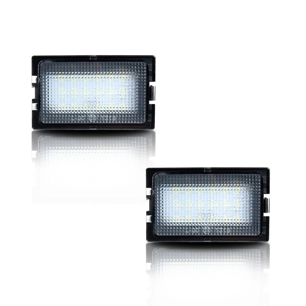White LED License Plate Lights for Land Rover Freelander 2 (2006–2014)