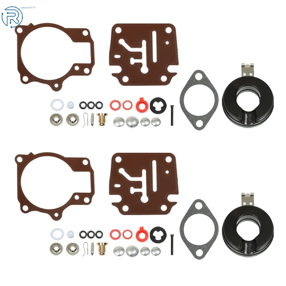 2X Carburetor Rebuild Kit for Johnson Evinrude 50 55 60 HP (Year Range)