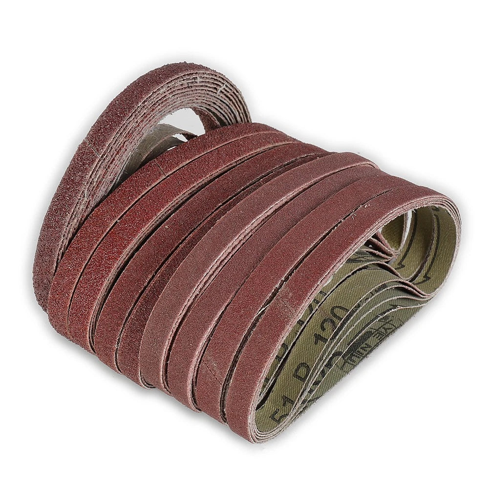50pcs Set of 330x10mm Sanding Belts Aluminium Oxide
