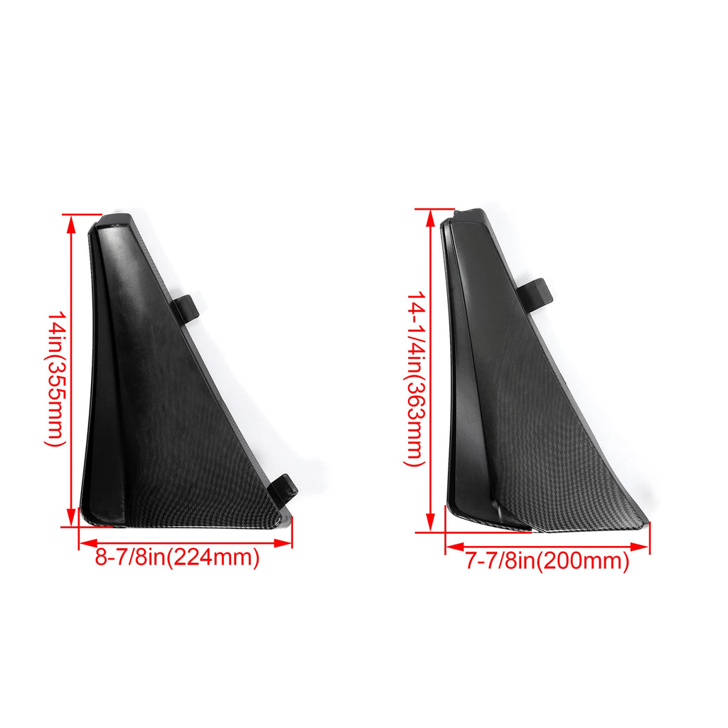 Set of 4 Carbon Flash Look Splash Guards for Corvette C8 (2020–2025)