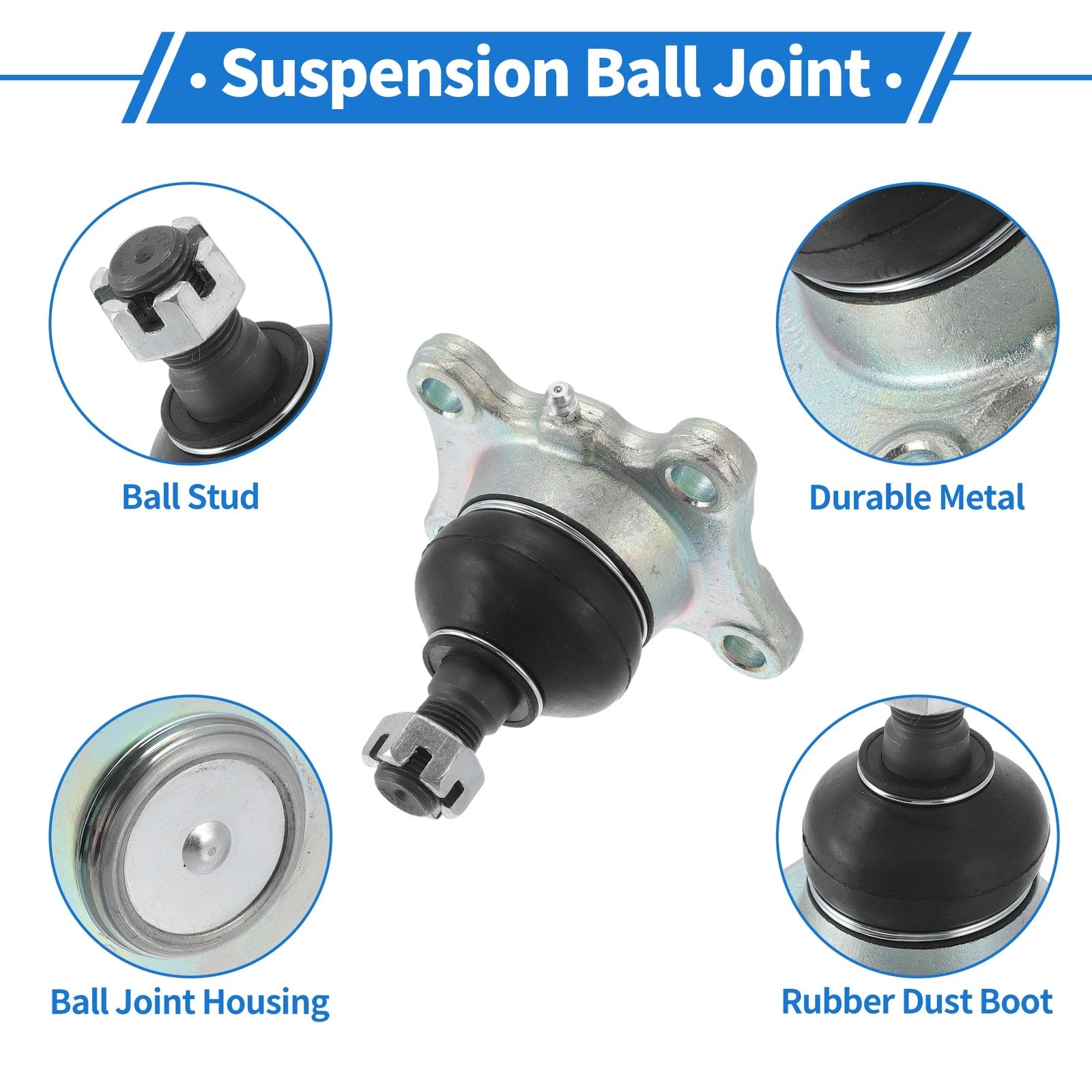 2 Pcs Front Lower Ball Joints for Toyota 4Runner (1989–1996) No.K9519/4333039315