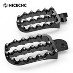 NICECNC Enlarged Foot Pedals Pads for Kawasaki KLR650 (1987–2024)