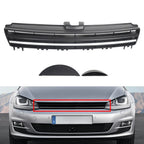 Front Bumper Upper Grille w/ Silver Trim for VW Golf Sportwagen (2015-2017)