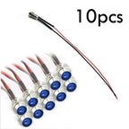 Small Indicator 10pcs Truck 12V Warn 20cm Wire 8mm Accessories Boat for Truck