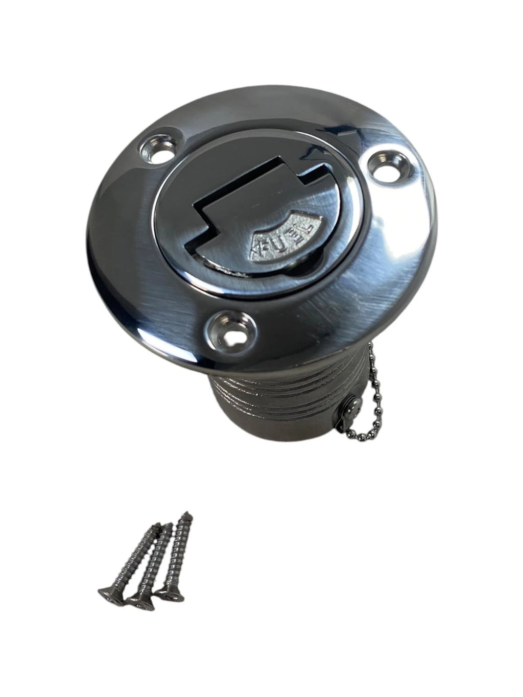 2" Fuel Deck Fill Cap Keyless for Marine (Thru Hull SS)
