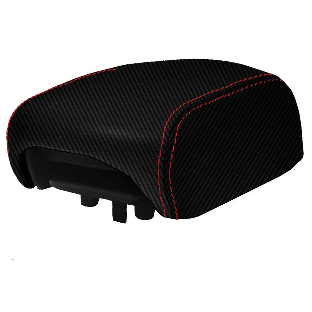 Console Lid Armrest Cover for Jeep Renegade (2015–2020) Red Stitch