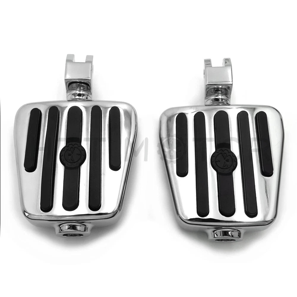 Chrome Rubber Footpeg for Yamaha V-Star 1100 650 Stryker V-Max Virago (1999–2019)