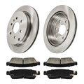 Rear Brake Rotors and Ceramic Pads Kit for Chevrolet Traverse (2009–2017)