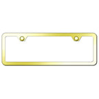 Thin on Gold ABS 2-Hole Mini License Plate Frame SP.451.GM AU-Gold