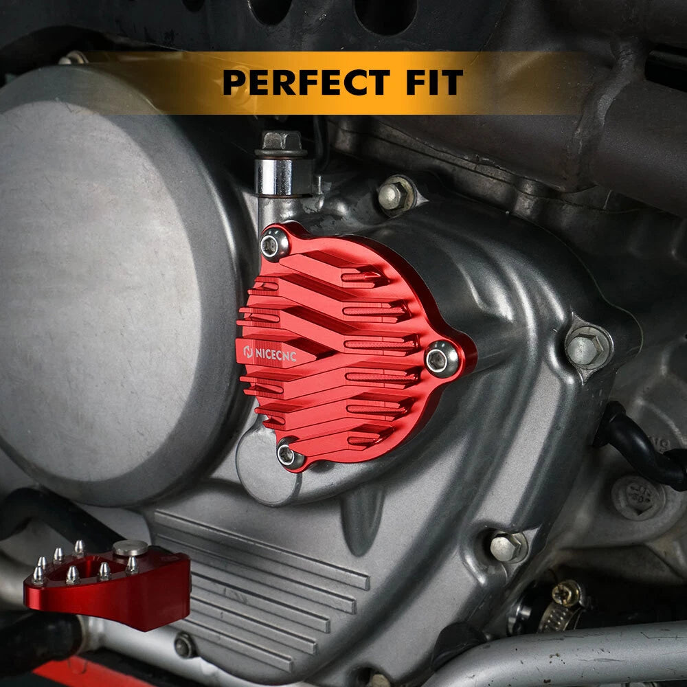 NICECNC Engine Oil Filter Cover Cap for Honda XR650L (1993–2025) Anodized Red