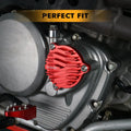 NICECNC Engine Oil Filter Cover Cap for Honda XR650L (1993–2025) Anodized Red