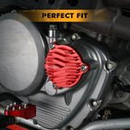 NICECNC Engine Oil Filter Cover Cap for Honda XR650L (1993–2025) Anodized Red