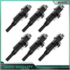 6 Ignition Coils for Dodge Ram 1500, Durango, Dakota, Jeep Liberty, Commander (3.7L)