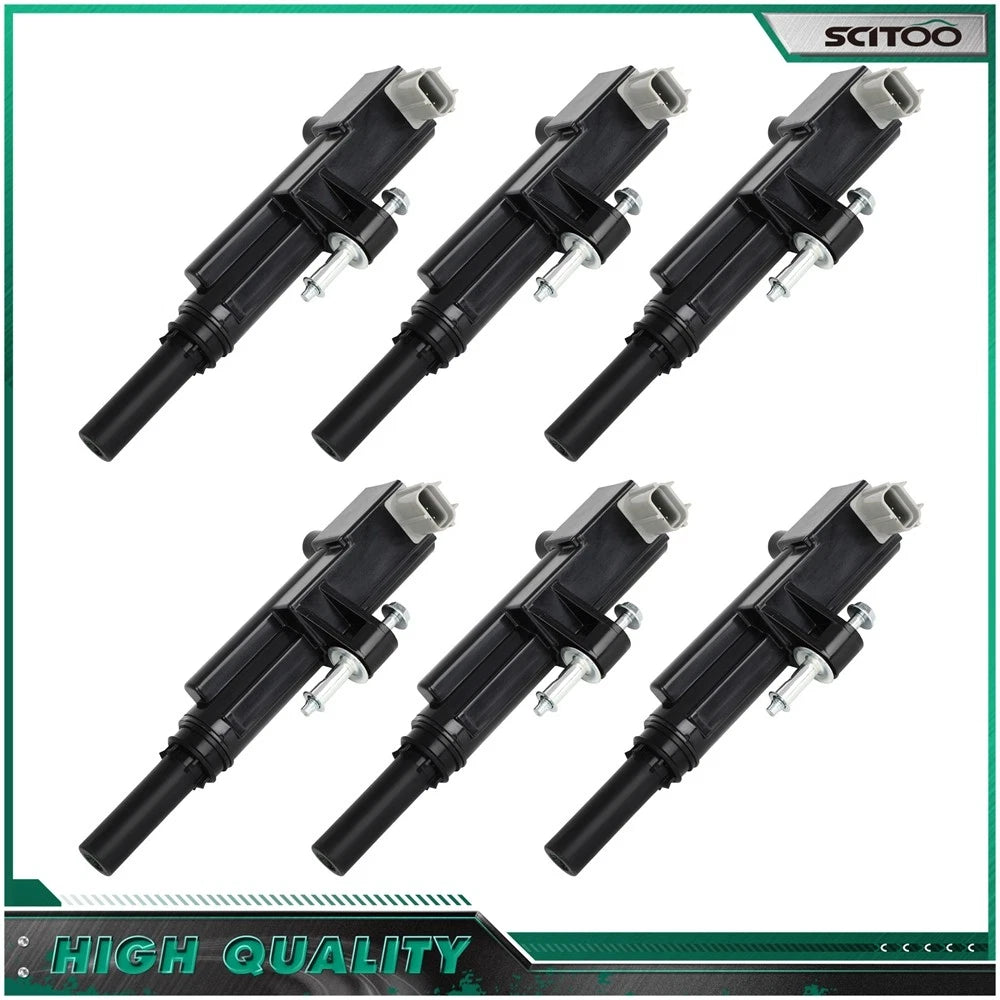 6 Ignition Coils for Dodge Ram 1500, Durango, Dakota, Jeep Liberty, Commander (3.7L)