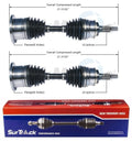 Set of 2 Front CV Axles for GMC Sierra 1500 Hummer H2 (2001–2006)