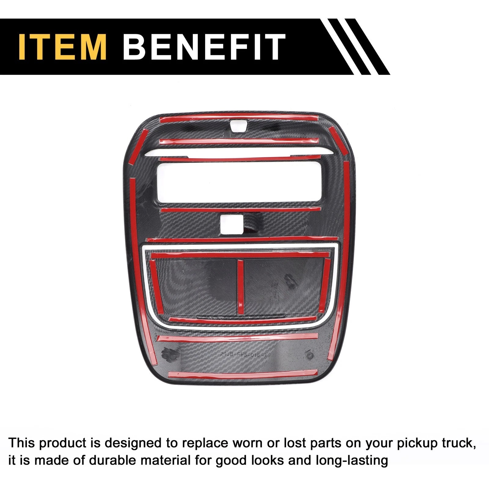 Set of 1 Inner Front Reading Light Lamp Panel Cover Trim for Ford F-150 (2021–2024)